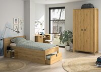 Lugano nachtkastje eiken rustiek look