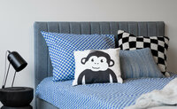 hoofdbord Jay bed stof Joep blue