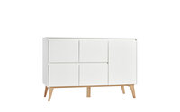 Swing commode 4 laden 1 deur wit