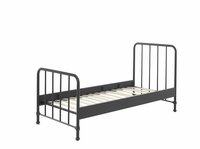 Bronxx metalen bed 90x200 zwart