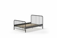 Bronxx 140x200 metalen bed zwart