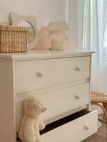 Babushka commode 3 laden wit