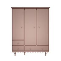 Babushka 3 deurs kast pink