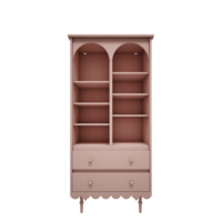 Babushka boekenkast hoog pink