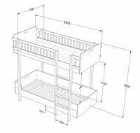 maten Basic stapelbed