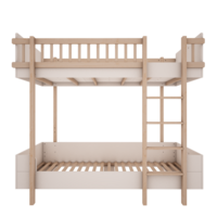 Basic stapelbed 90x200 wit 