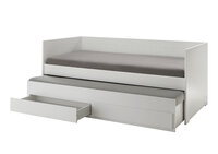 Emma bedbank 90x200 + 3 in 1 slaap/opbergladen wit 