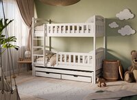 Bari stapelbed wit 90x200 massief grenen