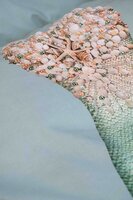 Snurk dekbedovertrek Mermaid aqua 1 persoons 140x200/220