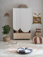 Bloom 2 deurs kast smal eiken cashmere