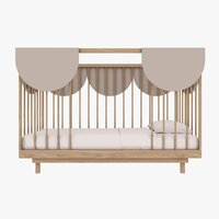 bodem in 3 hoogtes en 7 uitneembare spijlen