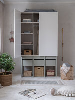 met planken en roede