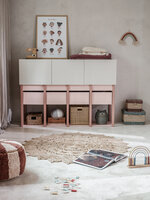 Tweens wandkast zand koraal roze