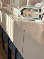 Tweens wandkast zand blauw