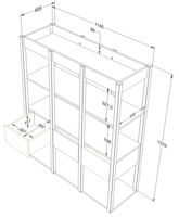 maten boekenkast tweens