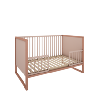 Tweens meegroei ledikant 70x140 koraal roze