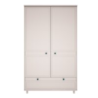 Vintage 2 deurs kast met lade cashmere