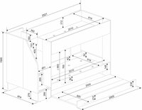 maten easy bed 90x200 met lade