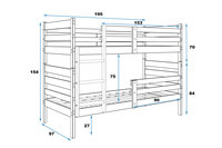 maten stapelbed erchie
