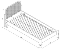 maten olive 1-persoonsbed