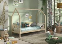 Cabane huisbed 90x200 naturel