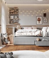 Calmo 3 in 1 bedbank 90x200 grijs