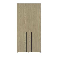 Nael 2 deurs kast eiken / zwart 