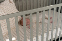 Vintage meegroei ledikant 70x140 eucalyptus