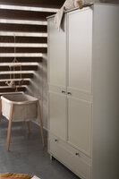 Vintage 2 deurs kast met lade eucalyptus