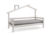 Nova huis bedbank 90x200 grenen wit