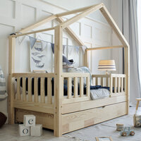 Basic love duo bedhuisje 90x190 met lade