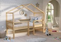 Forrest compact huis bed 90x200 midden trap eiken