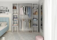 Eco+ wandkast wit 8 planken