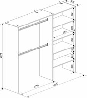 maten eco+ wandkast met lade