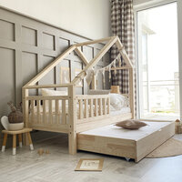 optie logeerlade met bodem 90x190x10, matras is optie