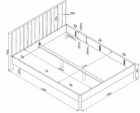maten spindle bed 160x200