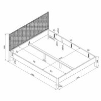 maten rope bed 160x200