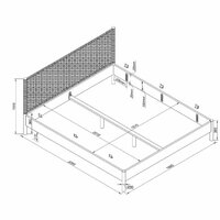 maten rope bed 180x200