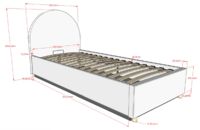 maten moon opbergbed