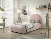 Moon opbergbed gestoffeerd 90x200 roze