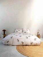 Snurk dekbedovertrek Donkeys 1 persoons 140x200/220
