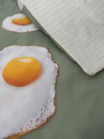 Snurk dekbedovertrek Eggs 1 persoons 140x200/220