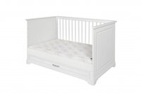 Novelies Melody meegroei ledikant 70x140 met lade wit