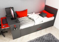 Trasman Gangi game bed 90x200 met bedlade bureau en led antra 