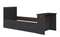 Trasman Gangi game bed 90x200 met bedlade bureau en led antra 