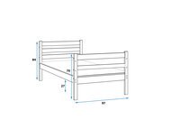 Erchie stapelbed 90x190 massief grenen naturel 