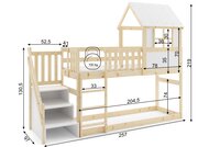 maten nardo bed met zijtrap