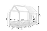 inclusief bodem en matras 80x160x7 