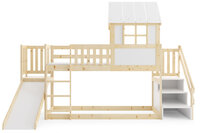 glijbaan en of zij trap kan links of rechts