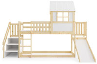 onderste gedeelte is ene speelplek waar een amtras van 90x200 past zonder bodem